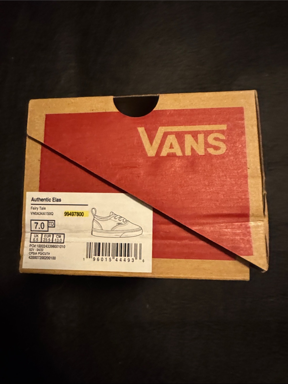 Vans Kids Authentic Elias Fairy Tale NIB Shoes